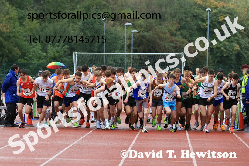 Mens Under-17s 2025 Northern Athletics Autumn Road Relays, Leigh, Lancashire. Photo: David T. Hewitson/Sports for All Pics